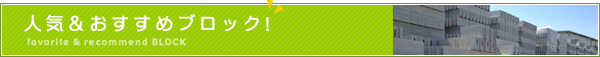 人気&おすすめブロック